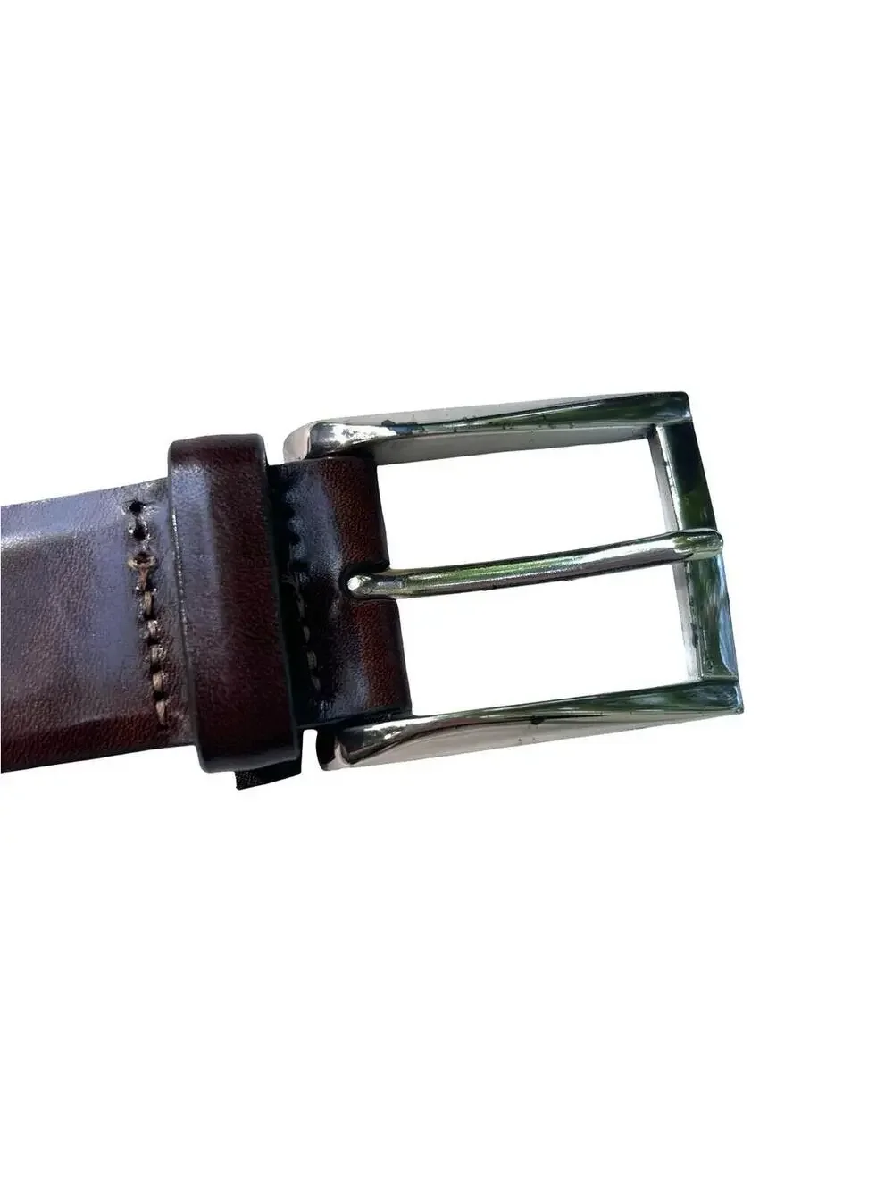 Trafalgar Brown Leather Dress Belt Size 42 Hand Polished Casual Leather USA Made